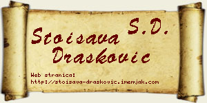 Stoisava Drašković vizit kartica